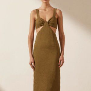 Shona Joy Simone Cutout Dress Color Cumin Size 2